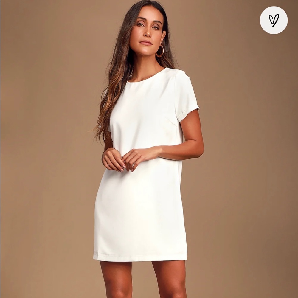 Shift and Shout Ivory Shift Dress